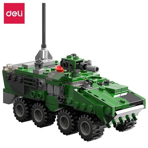 [DELIEH738] TOY TRUCK BUILDING BLOCKS 6 IN 1 ASST.