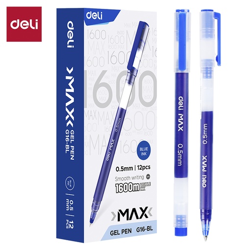 [DELIEG16BL] PEN GEL BULLET TIP 0.5 BLUE