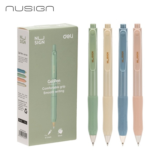 [DELIS576BK] PEN GEL BULLET TIP 0.5 BLACK