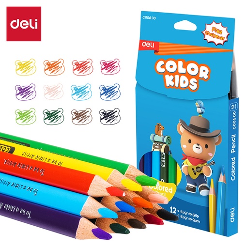 [DELI00600] PENCIL COLORED JUMBO 5.0 LEAD TRIANGULAR