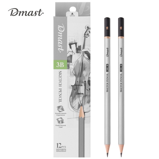 [DELIEC3923B] PENCIL DRAWING SKETCH 3B BLACK