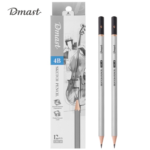 [DELIEC3924B] PENCIL DRAWING SKETCH 4B BLACK