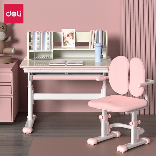 [DELI87006PK] DESK KIDS ADJUSTABLE HEIGHT- PINK