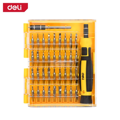 [DELI3538J] TOOLS PRECISION SCREWDRIVER SET 38PCS YELLOW