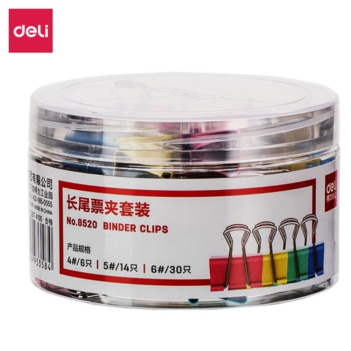 [DELIE8520] CLIP F/BACK ASST. 50PCS COL. (6) 1" (14) 3/4" (30) 3/5"