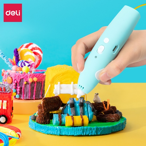 [DELI74860B] PEN 3D PRINTING 5 COLORS/10 METERS BLUE
