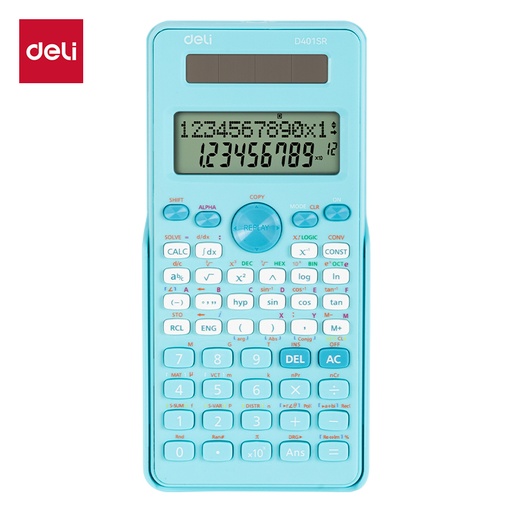 [DELI401SRB] CALCULATOR SCIENTIFIC 401F 12-DIGITS BLUE